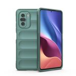 Per Xiaomi Redmi K40 Magic Shield TPU + Flanel Phone Case (verde scuro)