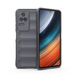 Per Xiaomi Redmi K40S Magic Shield TPU + Flanel Phone Case (grigio scuro)