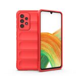 Per Samsung Galaxy A33 5G Magic Shield TPU + Flanel Phone Case (rosso)