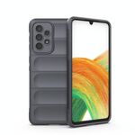 Per Samsung Galaxy A33 5G Magic Shield TPU + Flanel Phone Case (grigio scuro)