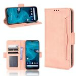 Per Kyocera Android One S9 Skin Sent Colf Texture Card Slot Case di telefono (Pink)