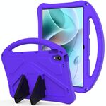 Per Motorola Moto Tab G70 EVA Shockproof Tablet Case con supporto (viola)