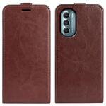 Per Motorola Moto G 5G 2022 R64 Texture Vertical Flip Leather Case (Brown)