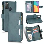 Per Alcatel 1S 2021 / 3L 2021 Litchi Texture Zipper Leather Case (verde)