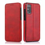 Per Samsung Galaxy S20 Knight Magnetic Espit Pelle Telefono (Red)