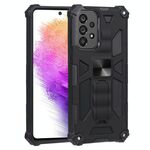 Per Samsung Galaxy A73 5G Shock Aoffert TPU + PC Magnetic Protective Telefono Case con supporto (nero)