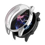 Custodia per orologio in TPU a copertura totale per Amazfit GTR 3 / GTR 3 Pro (argento galvanico)