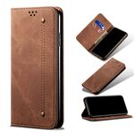 Per OnePlus Nord CE 2 Lite 5G Denim Texture Flip Leather Case (Brown)