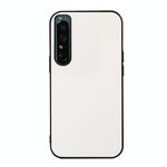 Per Sony Xperia 1 IV Ho foro accurato Accurata Litchi Texture PU Case telefonico (White)