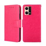 Per Oppo Reno7 4G / F21 Pro 4G Crystal Texture Inceltose Telefono (Rose Red)