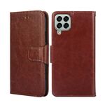 Per Samsung Galaxy M33 5G Crystal Texture Leather Telefy (Brown)