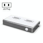 USB 3.2 Gen2 Dual M.2 Solid Drive Box NVME Docking Station, Plug USA