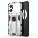 Per OPPO K10 Pro Supersonic PC + TPU Shock-Afto Protective Telefono con Holder (Silver)