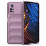 Per Xiaomi Poco X4 Pro 5G Magic Shield TPU + Flanel Phone Case (viola)