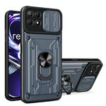 Per Oppo Realme 8i CAMSHIELD SLIDE TPU+PC Custodia PC con slot per schede (grigio)