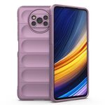 Per Xiaomi Poco X3 NFC Magic Shield TPU + Flanel Phone Case (Purple)