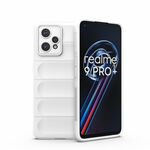 Per Oppo Realme 9 Pro + Magic Shield TPU + Flanel Phone Case (White)