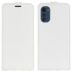 Per Motorola Moto E32 4G R64 Texture Case di telefono a flip singola verticale (bianco)