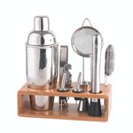 10 in 1 700 ml di bambù e strumenti di bartending di supporto in legno (K10-19)