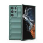Per Samsung Galaxy S22 Ultra 5G Magic Shield TPU + Flanel Phone Case (verde scuro)