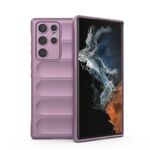Per Samsung Galaxy S22 Ultra 5G Magic Shield TPU + Flanel Phone Case (Purple)