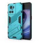 Per OnePlus ACE 5G Punk Armor PC + Custodia per telefono TPU con supporto (blu)