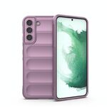 Per Samsung Galaxy S22 + 5G Magic Shield TPU + Flanel Phone Case (Purple)