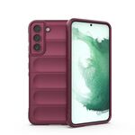 Per Samsung Galaxy S22 + 5G Magic Shield TPU + Flanella Telefono (Vino rosso)