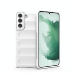 Per Samsung Galaxy S22 + 5G Magic Shield TPU + Flanel Phone Case (bianco)