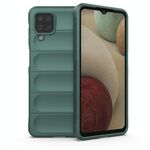 Per Samsung Galaxy A12 4G/A12 5G Magic Shield TPU + Flanel Phone Case (verde scuro)