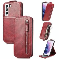 Per Samsung Galaxy S22 5G Whartet Case di telefonia verticale in pelle verticale (rosso)