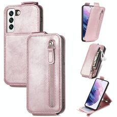 Per Samsung Galaxy S22 5G Whartet Case di telefonia verticale in pelle verticale (rosa)