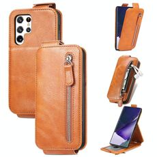 Per Samsung Galaxy S22 Ultra 5G Custodia con cerniera con cerniera Verticale Vertica