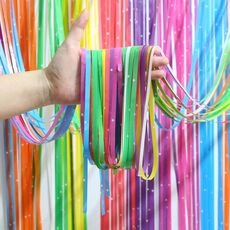 1x2,5 m di giunzione colorazione piovana Candatura di compleanno Punteggi a sorpresa (stella)