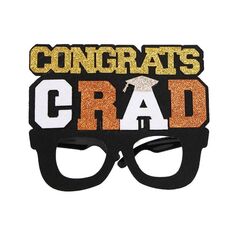 3 PCS Stagione di laurea Photo Props School Party Glasses divertenti, Forma: D Modello