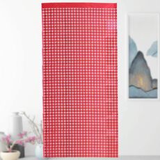 2 pezzi Laser Square Rain Curtain Birthday Party Decoration (1x2m Red)