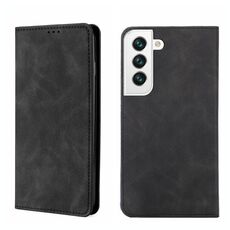 Per Samsung Galaxy S22 5G SHEAD MAGNETIC Orizzontale Flip Leather Case (nero)