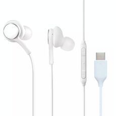 115 cuffie di tipo C Digital Chip controllate in filo per Samsung Note 10 (White)