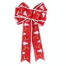 2 pezzi DEGAZIONI FESTIVA DELLA FESTIVA PER FESTIVE PERCHIO DI LINO DI LINO DI LINO (RED WHITE BENDE)