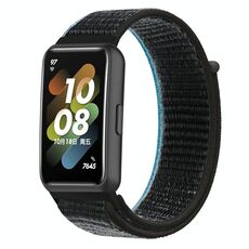 Per Huawei Band 7 Nylon Loop Buckle Watch Band (Charcoal)
