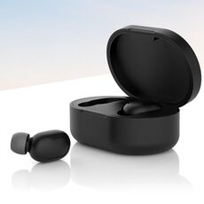 Custodia in silicone auricolare Bluetooth per Redmi AirDots (nero)
