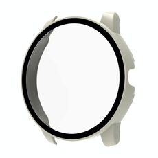Per Xiaomi Haylou Solar / LS05 PC + Custodia di orologio integrato in vetro temperato (Ivory White)