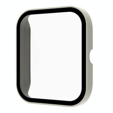 Per Xiaomi Haylou GST / LS09B PC + Custodia di orologio integrato in vetro temperato (Ivory White)