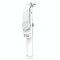 Q03 Supporto per telefono con treppiede per selfie con telecomando Bluetooth (bianco)