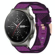 Per Huawei GT2 Pro 22mm Nylon Woven Watch Band (Purple)