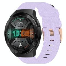 Per Huawei Watch GT 2E 22mm Nylon Woven Watch Band (Light Purple)