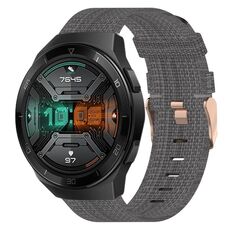 Per Huawei Watch GT 2E 22mm Nylon Woven Watch Band (grigio scuro)