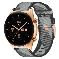 Per onore orologio GS 3 22mm Nylon Woven Watch Band (Grey)