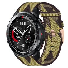 Per onore orologio GS pro 22mm Nylon Woven Watch Band (Yellow)