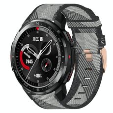 Per honor watch gs pro 22mm nylon woven watch band (grigio)